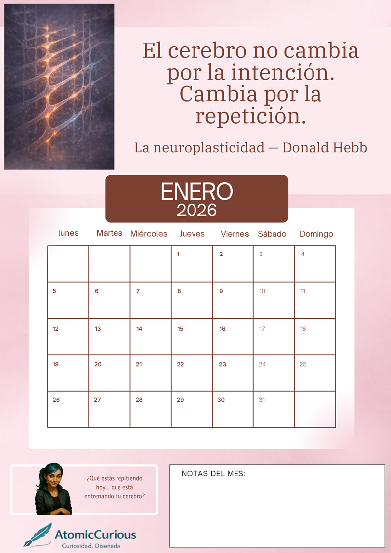 Página de ejemplo del calendario científico
